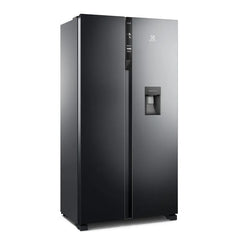Nevecón Electrolux no frost side by side 438L Inverter negro ERS433HBWD